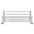 vidaXL Stainless Steel Towel Rack 6 Tubes - Image 4