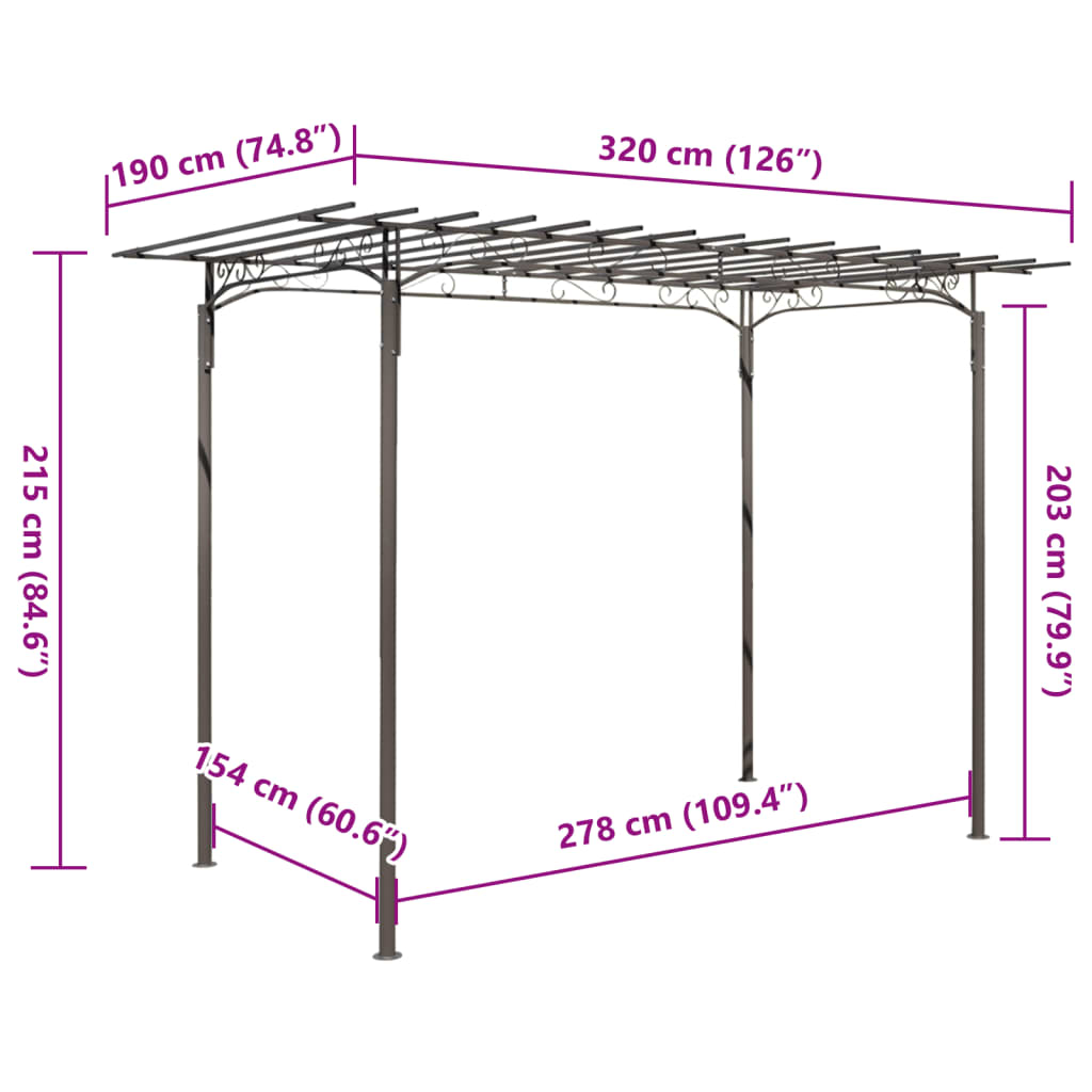 8718475849889_g_en_hd_3 Rose Arch garden arbor Steel Garden Decoration - Image 5