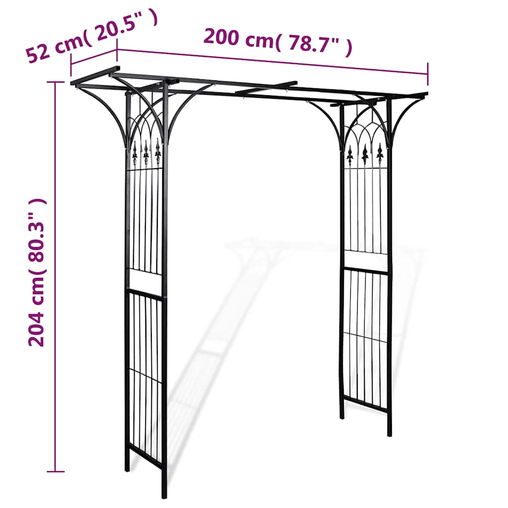 8718475850373_g_en_hd_4 vidaXL Garden Arch 200x52x204 cm - Image 6