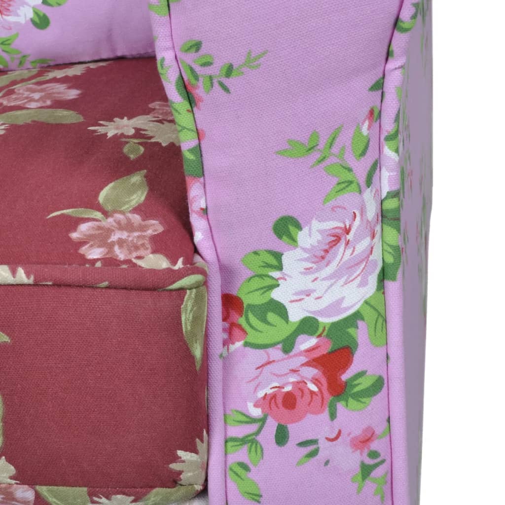 8718475850663_g_en_hd_3 vidaXL Armchair with Patchwork Design Fabric - Image 5