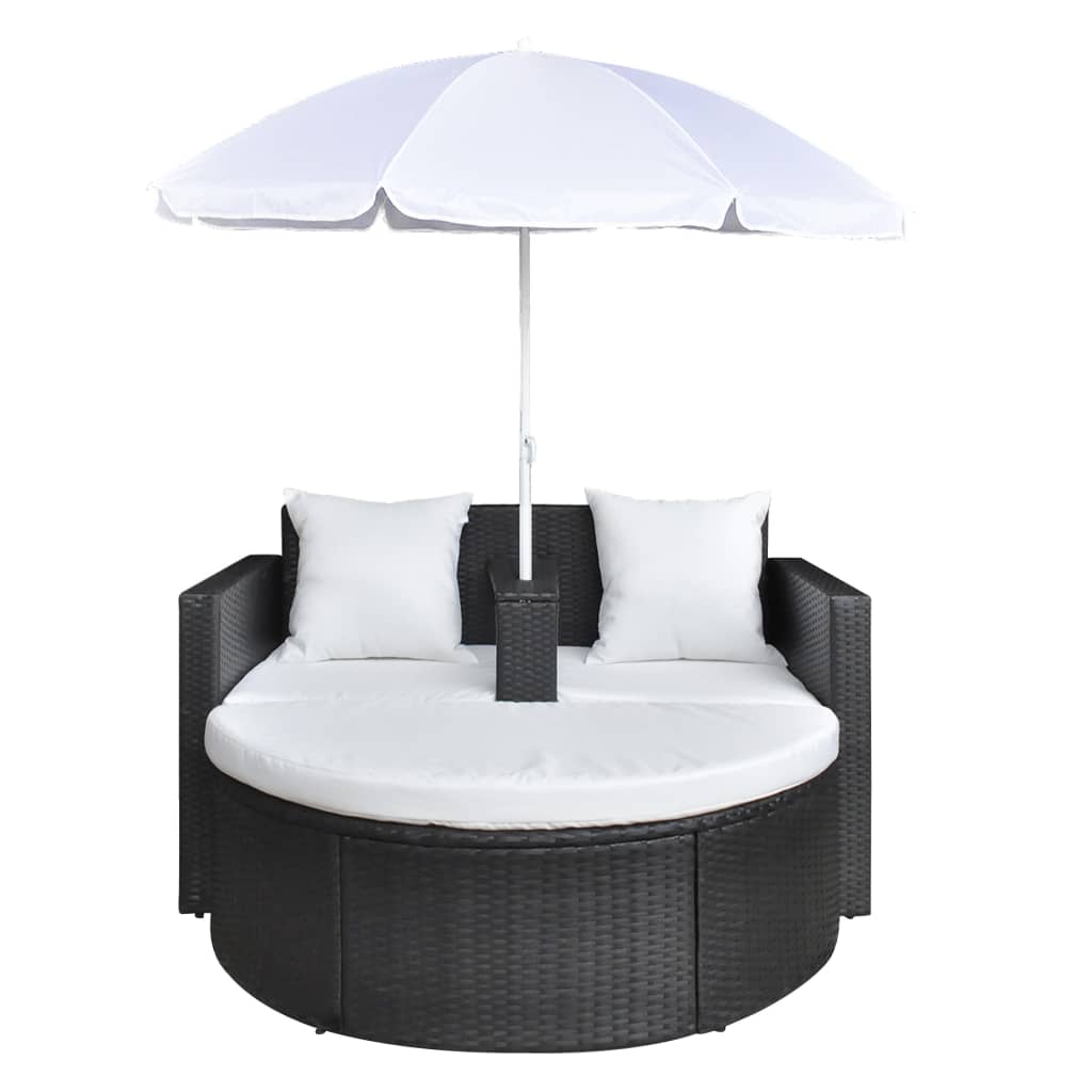 8718475851349_g_en_hd_1 vidaXL Garden Bed with Parasol Black Poly Rattan - Image 3