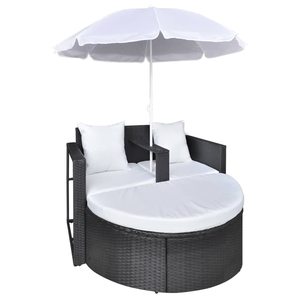 8718475851349_g_en_hd_2 vidaXL Garden Bed with Parasol Black Poly Rattan - Image 4