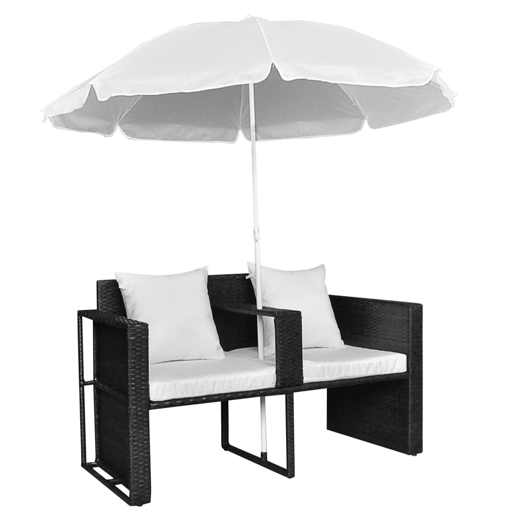 8718475851349_g_en_hd_3 vidaXL Garden Bed with Parasol Black Poly Rattan - Image 5
