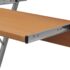 vidaXL Compact Computer Desk with Pull-out Keyboard Tray Brown - Image 4