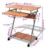 vidaXL Compact Computer Desk with Pull-out Keyboard Tray Brown - Image 6