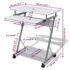 vidaXL Compact Computer Desk with Pull-out Keyboard Tray White - Image 6