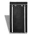Fabric Shoe Cabinet with Cover 58 x 28 x 106 cm Black - Image 2