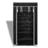 Fabric Shoe Cabinet with Cover 58 x 28 x 106 cm Black - Image 7