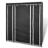 vidaXL Wardrobe with Compartments and Rods 45x150x176 cm Black Fabric - Image 4