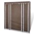 vidaXL Wardrobe with Compartments and Rods 45x150x176 cm Brown Fabric - Image 4