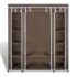 vidaXL Wardrobe with Compartments and Rods 45x150x176 cm Brown Fabric - Image 6