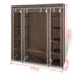 vidaXL Wardrobe with Compartments and Rods 45x150x176 cm Brown Fabric - Image 8