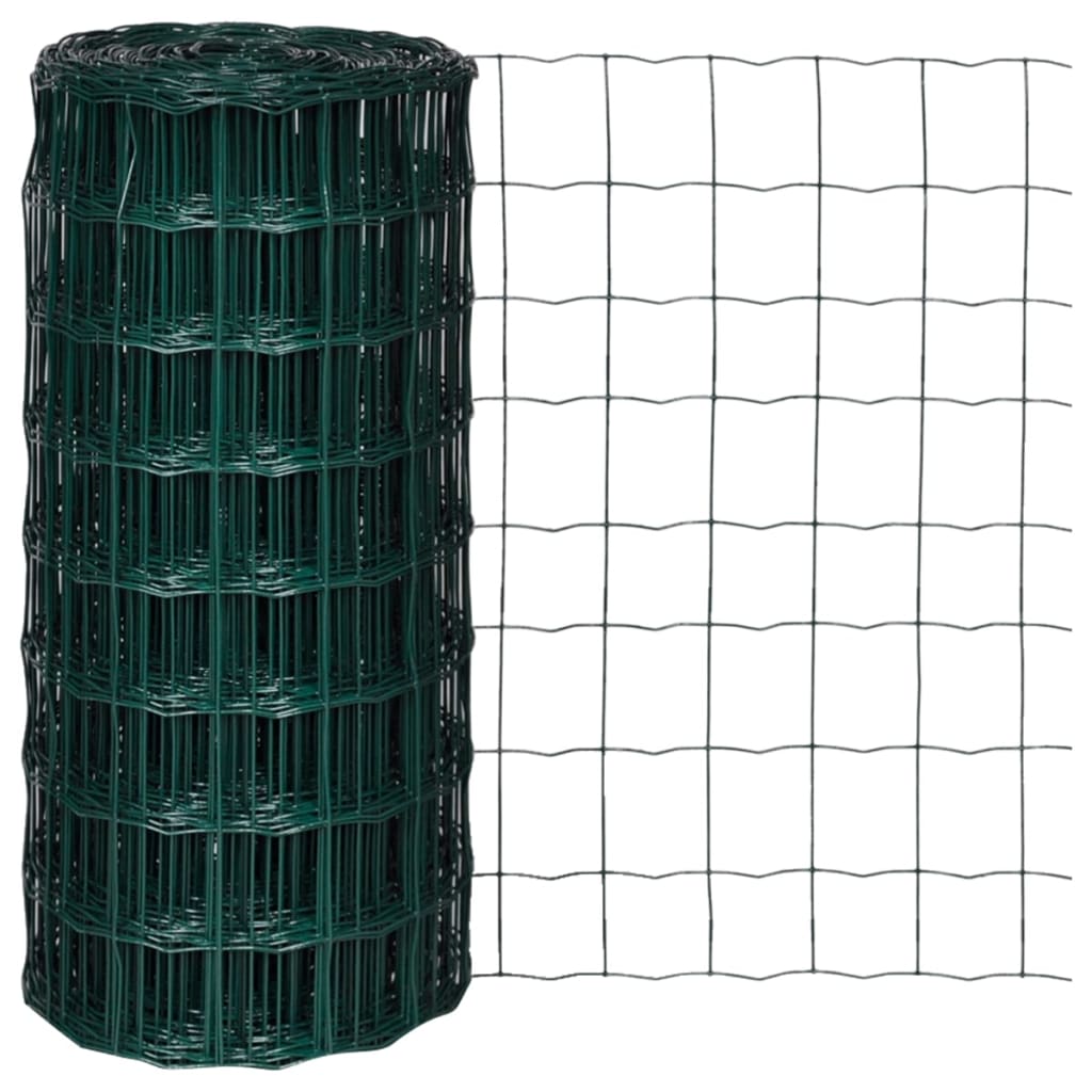 8718475856498_a_en_hd_1 vidaXL Euro Fence Steel 25x0.8 m Green - Image 1