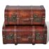 vidaXL Wooden Treasure Chests 2 pcs Vintage Brown - Image 2