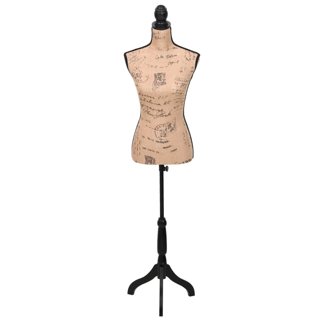 8718475857587_g_en_hd_1 Ladies Bust Display Bust Brown Black Jute Female Dressmakers Dummy Mannequin Display - Image 2