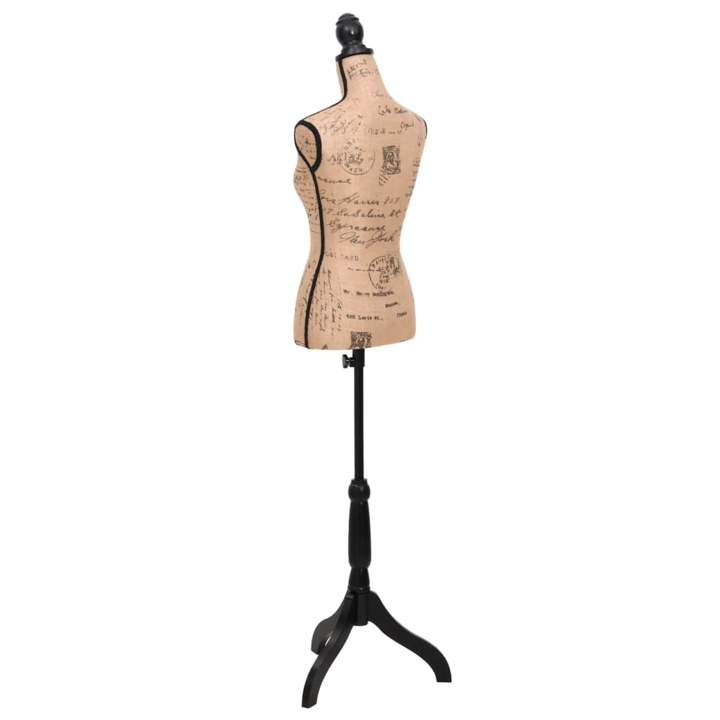 8718475857587_g_en_hd_3 Ladies Bust Display Bust Brown Black Jute Female Dressmakers Dummy Mannequin Display - Image 4