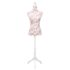 Ladies Bust Display Mannequin Cotton White With Rose - Image 2