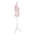 Ladies Bust Display Mannequin Cotton White With Rose - Image 3