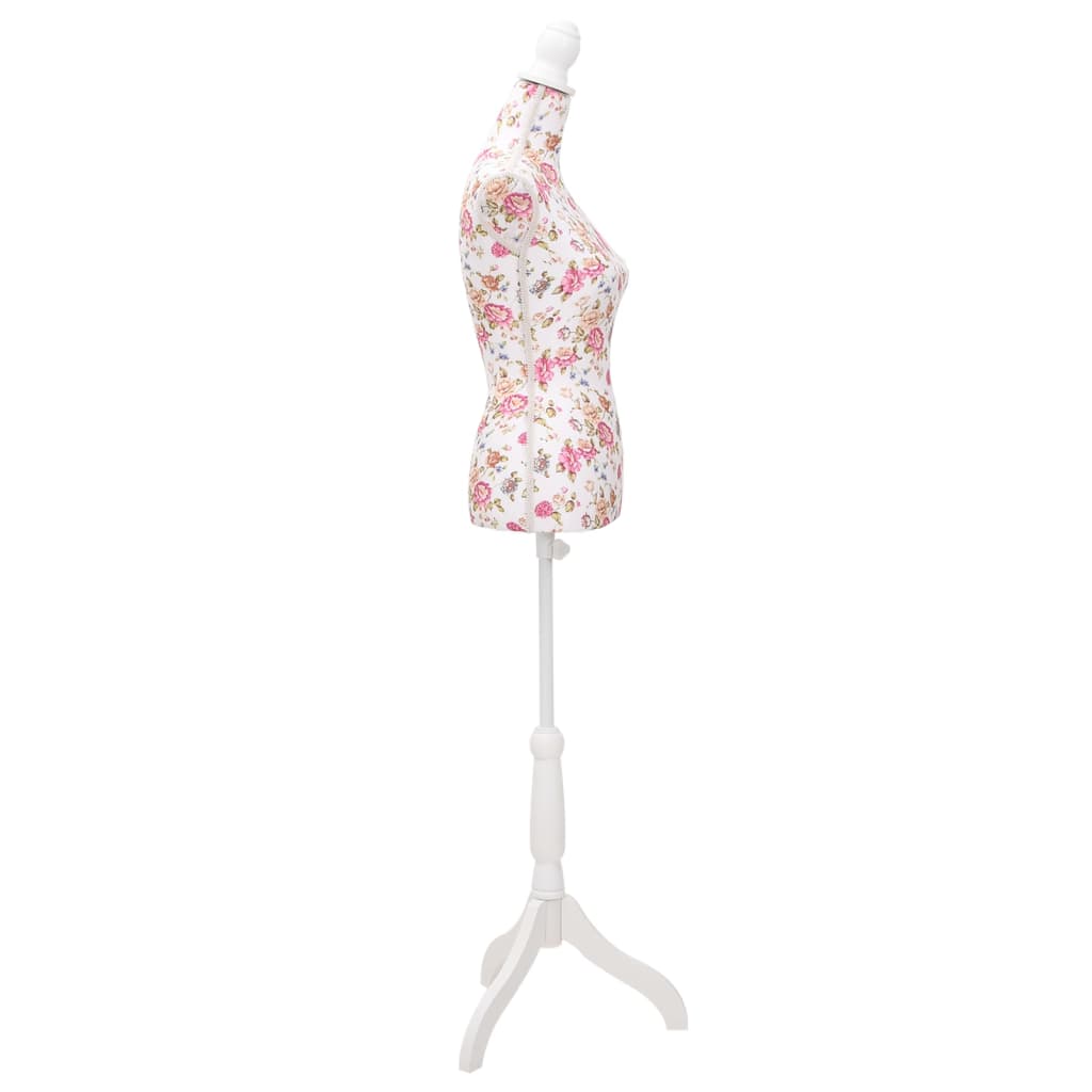 8718475857594_g_en_hd_2 Ladies Bust Display Mannequin Cotton White With Rose - Image 3