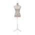 Ladies Bust Display Mannequin Linen With Stripes - Image 2