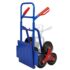 vidaXL Folding Sack Truck with 6 Wheels Blue - Image 3