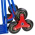 vidaXL Folding Sack Truck with 6 Wheels Blue - Image 4