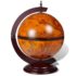 vidaXL Tabletop Globe Bar Wine Stand Eucalyptus Wood - Image 2