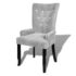 vidaXL Armchair Silver Velvet - Image 2