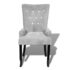vidaXL Armchair Silver Velvet - Image 5
