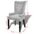 vidaXL Armchair Silver Velvet - Image 6