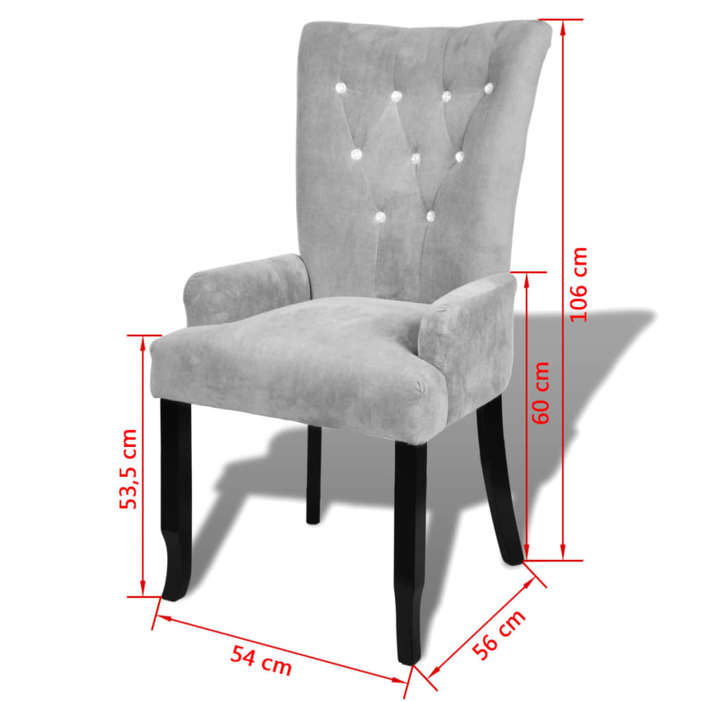 8718475859864_g_en_hd_4 vidaXL Armchair Silver Velvet - Image 6