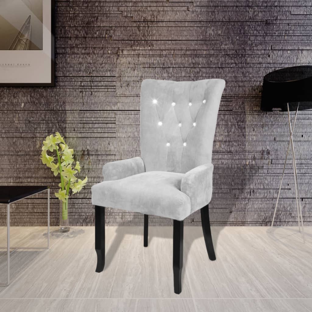 8718475859864_m_en_hd_1 vidaXL Armchair Silver Velvet - Image 1