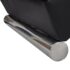vidaXL Chaise Longue Black Faux Leather - Image 2