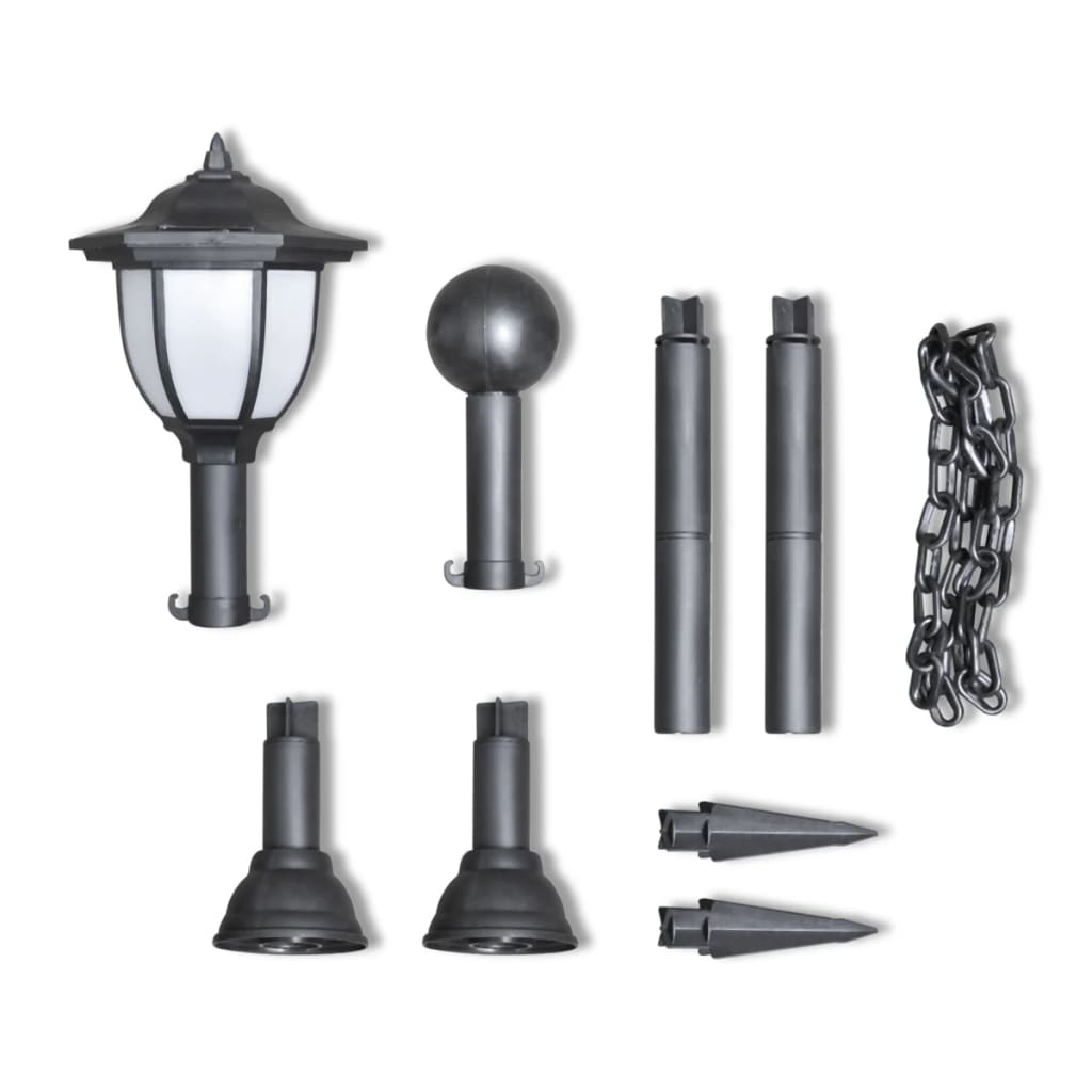 8718475861386_g_en_hd_1 vidaXL Chain Fence with Solar Lights Two LED Lamps Two Poles - Image 3