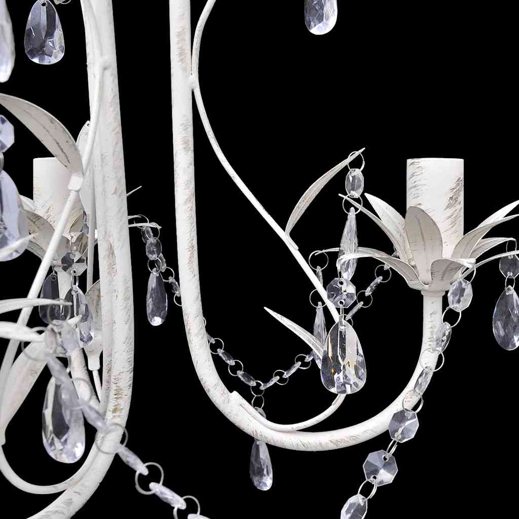 8718475862253_g_en_hd_1 vidaXL Crystal Pendant Ceiling Lamp Chandelier Elegant White - Image 3