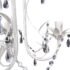 vidaXL Crystal Pendant Ceiling Lamp Chandelier Elegant White - Image 4