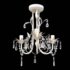 vidaXL Crystal Pendant Ceiling Lamp Chandelier Elegant White