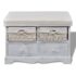 vidaXL Storage Bench White  62x33x42 cm Paulownia Wood - Image 2