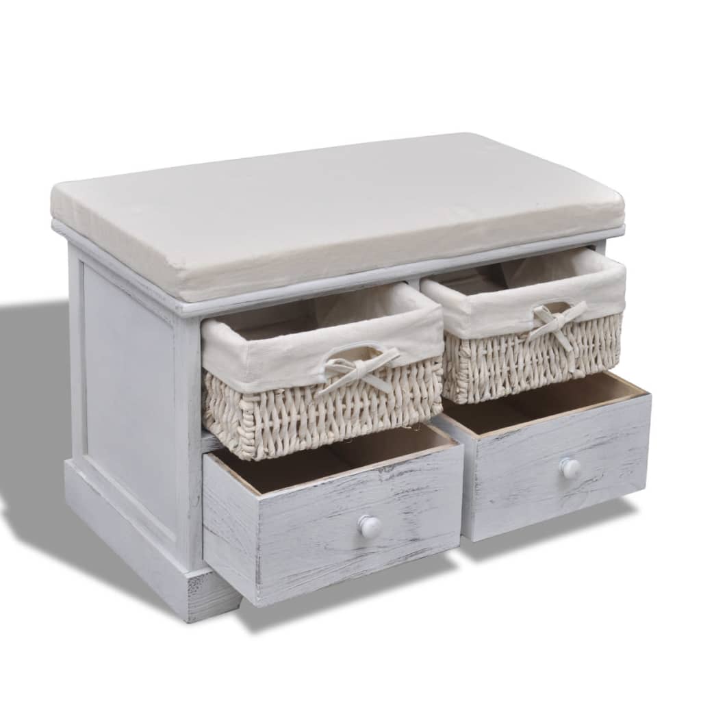 8718475862345_g_en_hd_3 vidaXL Storage Bench White  62x33x42 cm Paulownia Wood - Image 4