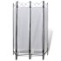4-Panel Room Divider Privacy Folding Screen White 160 x 180 cm - Image 2