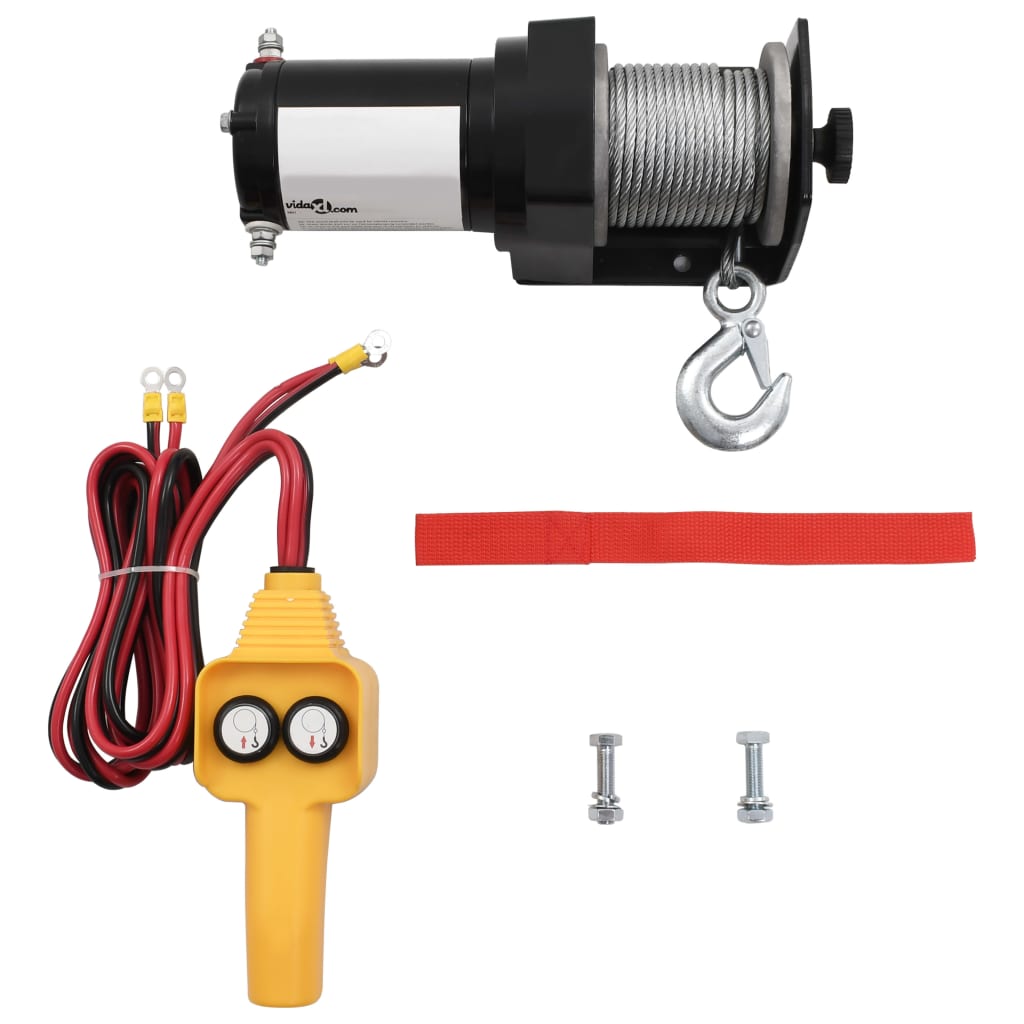 8718475863465_a_en_hd_1 12 V Electric Winch 907 KG Wire Remote Control - Image 1