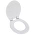 vidaXL Toilet Seats with Soft Close Lids MDF White