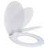 vidaXL Toilet Seats with Soft Close Lids MDF White - Image 2