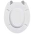 vidaXL WC Toilet Seat MDF Lid Simple Design White - Image 5