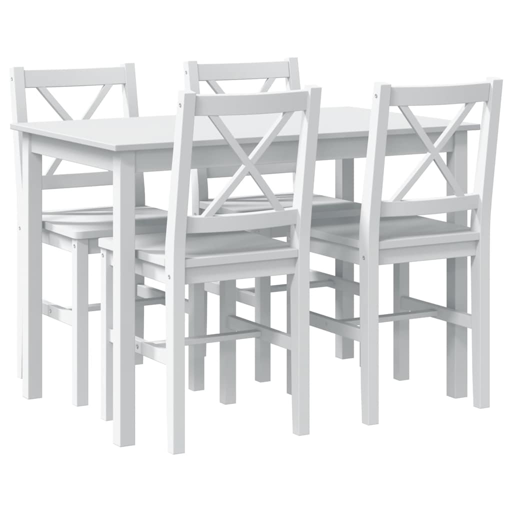 8718475863977_a_en_hd_1 vidaXL 5 Piece Dining Set White - Image 2
