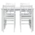 vidaXL 5 Piece Dining Set White - Image 5