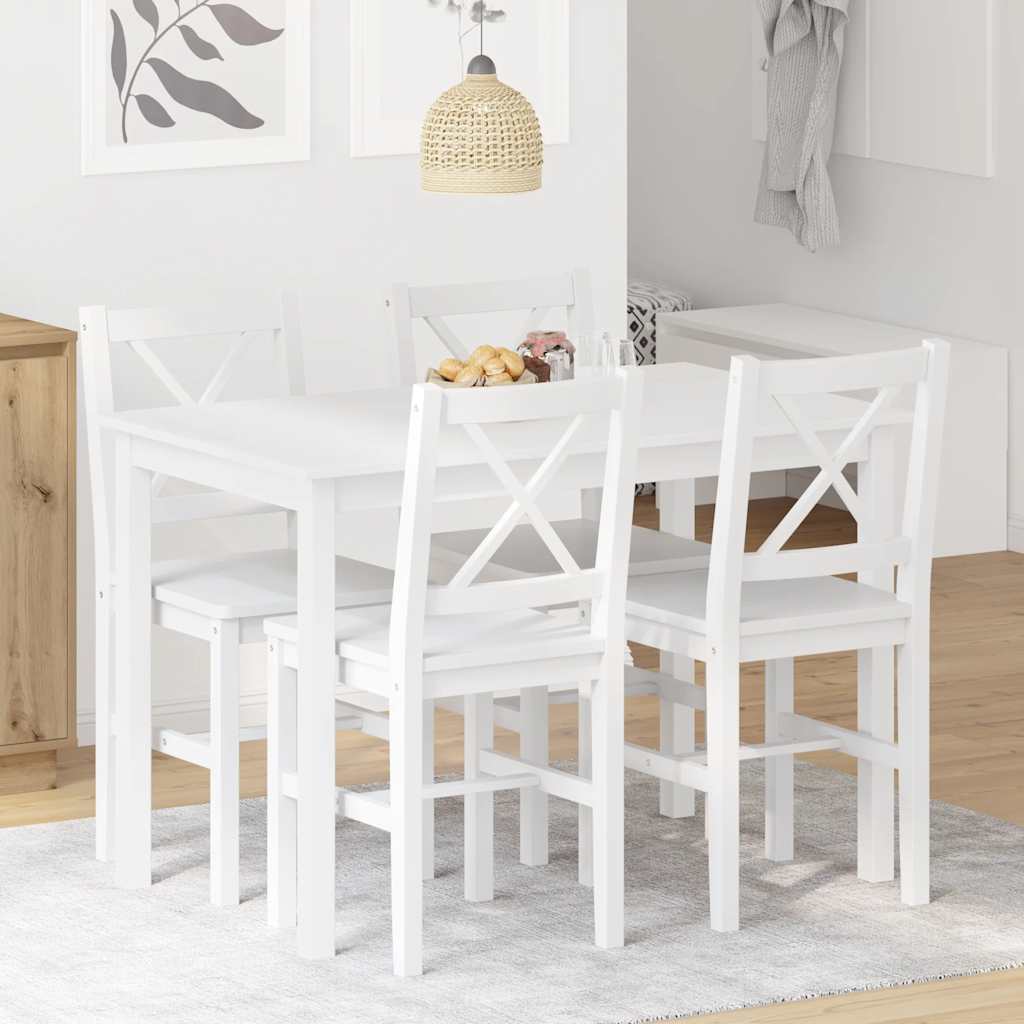 8718475863977_m_en_hd_1 vidaXL 5 Piece Dining Set White - Image 1