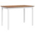 vidaXL 5 Piece Dining Set Brown and White - Image 11