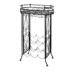 vidaXL Wine Rack with Glass Holder for 9 Bottles Metal - Image 2