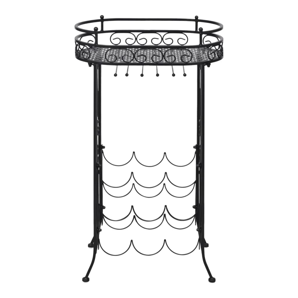 8718475868033_g_en_hd_1 vidaXL Wine Rack with Glass Holder for 9 Bottles Metal - Image 3